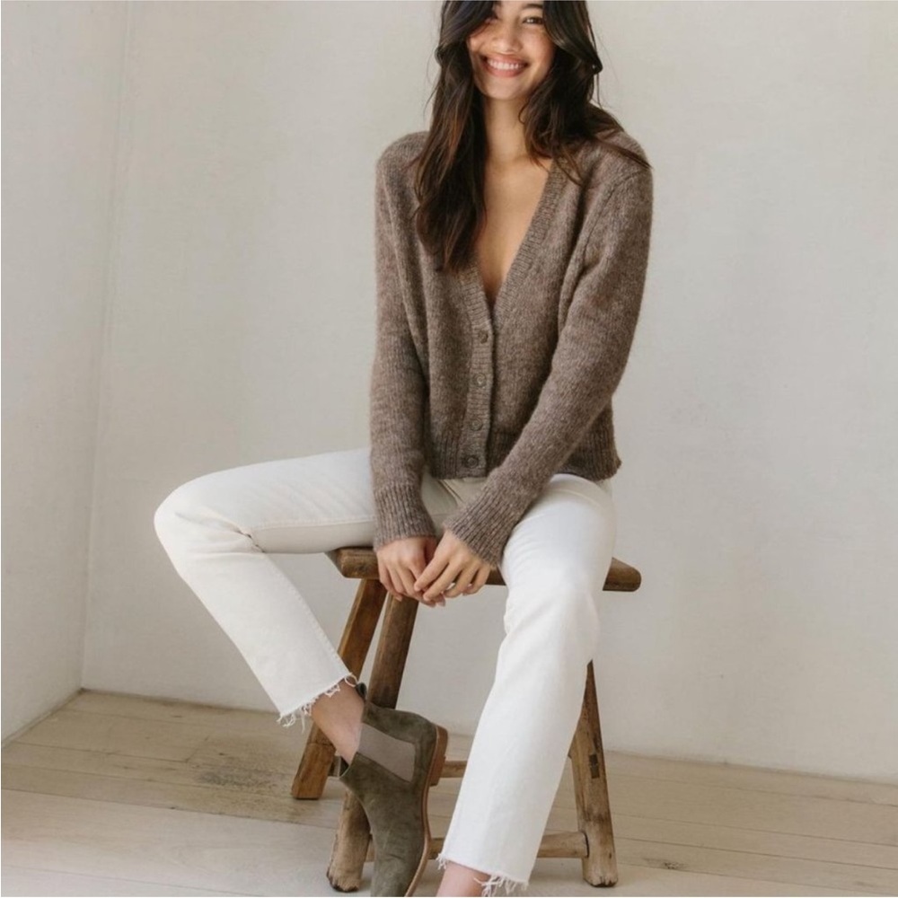 JENNI KAYNE  Boyfriend Cardigan in Driftwood - Picture 5 of 9